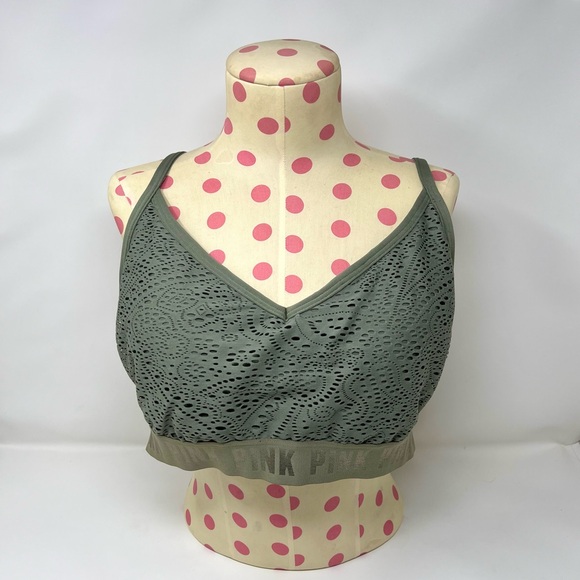 🔥VS PINK Sport Ultimate Lightly Lined Lace Bra XL - Picture 10 of 11
